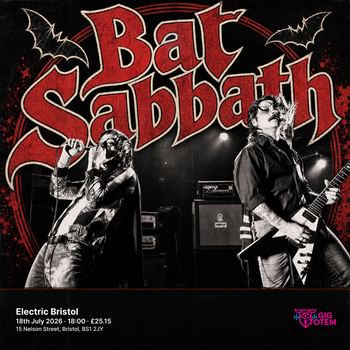 Bat Sabbath at Electric Bristol on 18 July 2026 gig poster