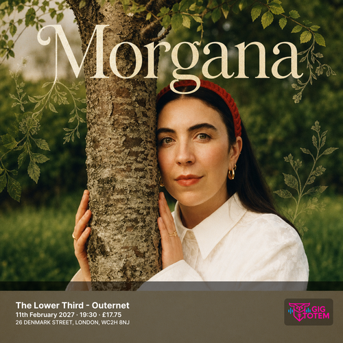 Morgana at The Lower Third on 11 February 2027 gig poster