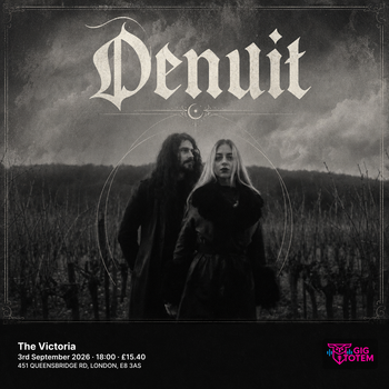 Denuit at The Victoria on 3 September 2026 gig poster