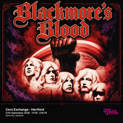 Blackmore's Blood at Corn Exchange - Hertford on 27 September 2026 gig poster