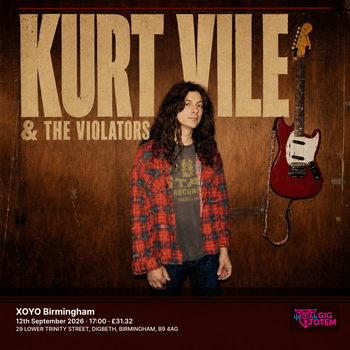 Kurt Vile & the Violators Ryan Davis & the Roadhouse Band at XOYO Birmingham on 12 September 2026 gig poster