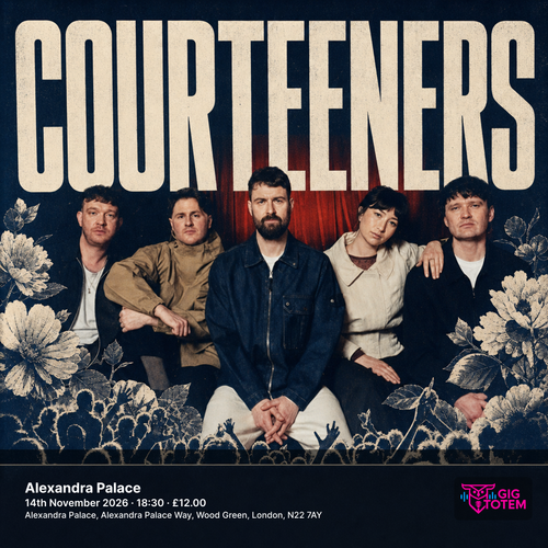 Courteeners The Lathums at Alexandra Palace on 14 November 2026 gig poster