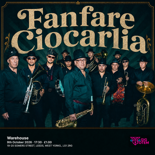 Fanfare Ciocarlia at Warehouse on 9 October 2026 gig poster