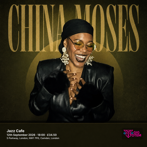 China Moses at Jazz Cafe on 12 September 2026 gig poster