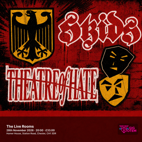 Skids / Theatre of Hate THE SKIDS & THEATRE OF HATE at The Live Rooms on 28 November 2026 gig poster