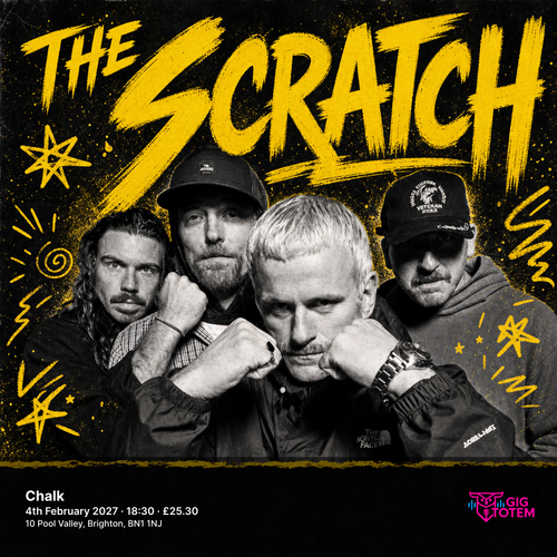 The Scratch at Chalk on 4 February 2027 gig poster