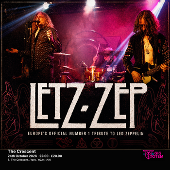 LETZ ZEP at The Crescent on 24 October 2026 gig poster