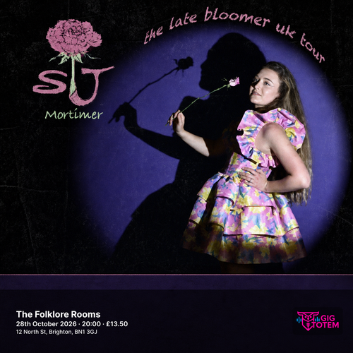 SJ Mortimer at The Folklore Rooms on 28 October 2026 gig poster