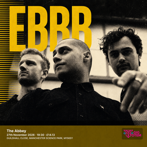 Ebbb at The Abbey on 27 November 2026 gig poster