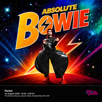 Absolute Bowie at Parish on 1 August 2026 gig poster