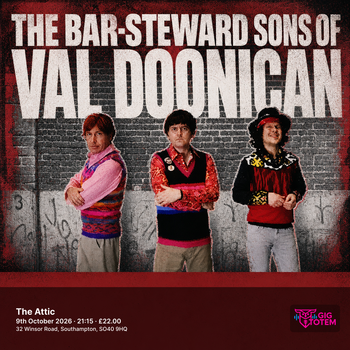 The Bar-Steward Sons of Val Doonican at The Attic on 9 October 2026 gig poster