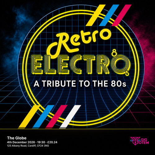 Retro Electro at The Globe on 4 December 2026 gig poster