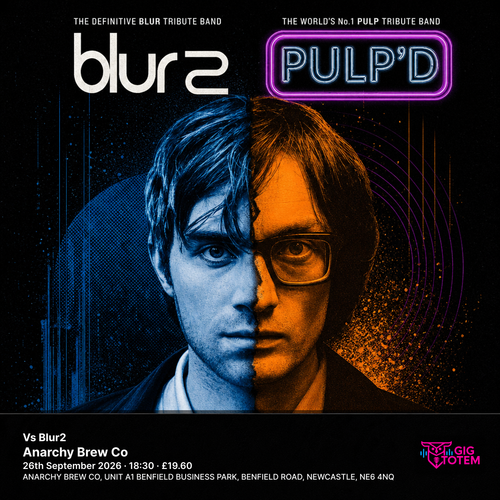 Pulp'D Vs Blur2 Pulp'd, Blur2 at Anarchy Brew Co on 26 September 2026 gig poster