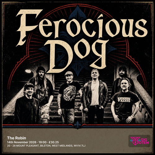 Ferocious Dog at The Robin on 14 November 2026 gig poster