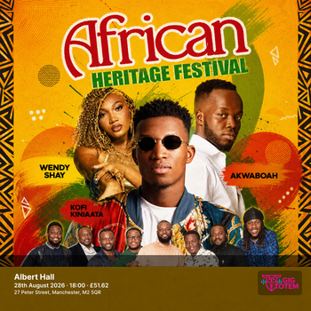African Heritage Festival at Albert Hall on 28 August 2026 gig poster