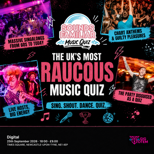 SOUNDS FAMILIAR MUSIC QUIZ at Digital on 25 September 2026 gig poster