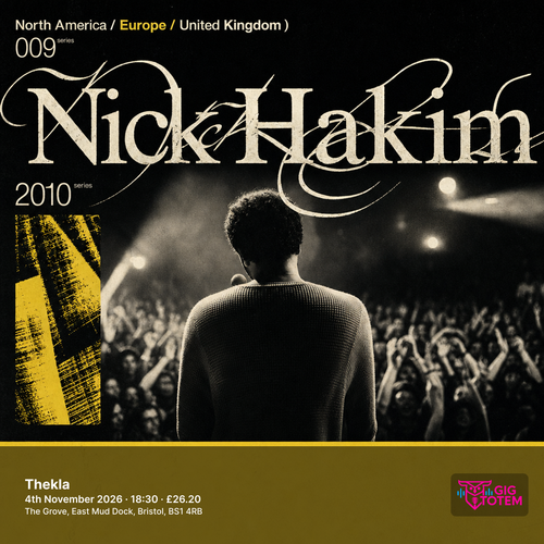 Nick Hakim at Thekla on 4 November 2026 gig poster