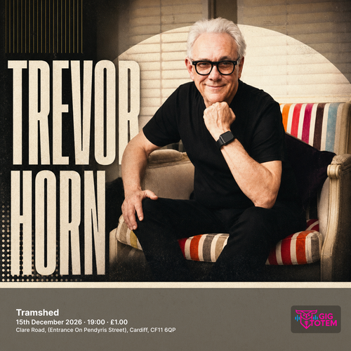 Trevor Horn at Tramshed on 15 December 2026 gig poster