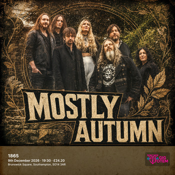 Mostly Autumn at 1865 on 9 December 2026 gig poster