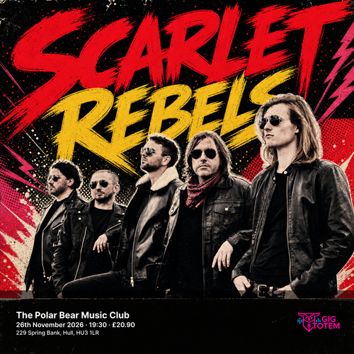 Scarlet Rebels UK Tour 2026 Scarlet Rebels august 2026 to december 2026 tour poster