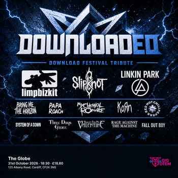 Downloaded - Download Festival tribute at The Globe on 31 October 2026 gig poster