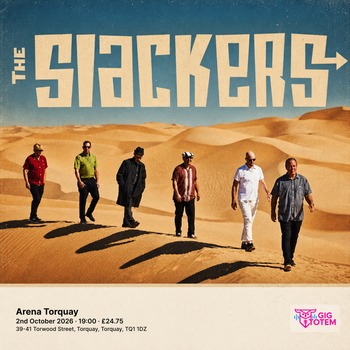 The Slackers at Arena Torquay on 2 October 2026 gig poster