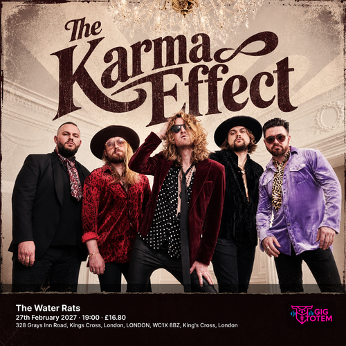 The Karma Effect at The Water Rats on 27 February 2027 gig poster