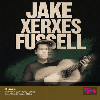 Jake Xerxes Fussell at St Luke's on 6 October 2026 gig poster