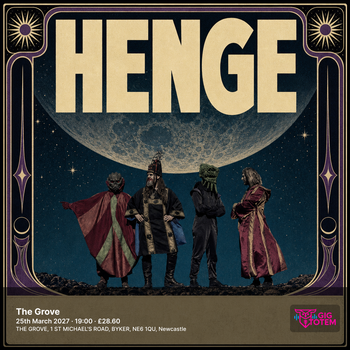 HENGE at The Grove on 25 March 2027 gig poster