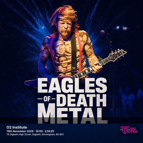 Eagles of Death Metal Yachtley Crew at O2 Institute on 19 November 2026 gig poster