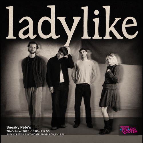 ladylike at Sneaky Pete's on 7 October 2026 gig poster