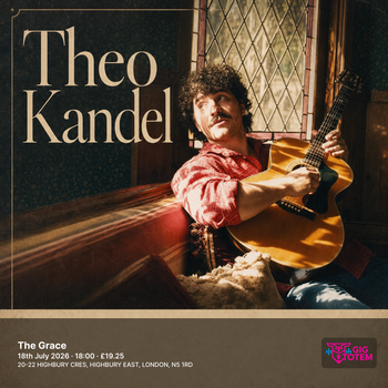 Theo Kandel May Payne at The Grace on 18 July 2026 gig poster