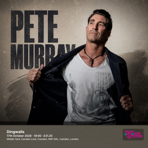Pete Murray at Dingwalls on 17 October 2026 gig poster