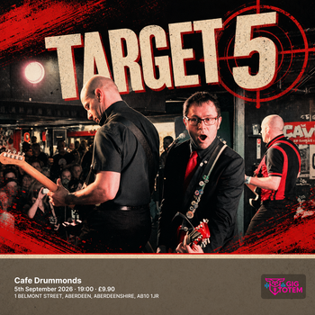 Target 5 at Cafe Drummonds on 5 September 2026 gig poster