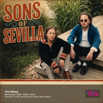 Sons Of Sevilla at The Abbey on 8 October 2026 gig poster
