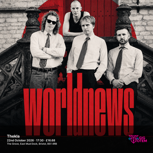 World News at Thekla on 22 October 2026 gig poster