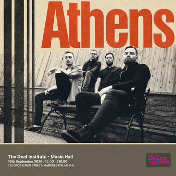 Athens at The Deaf Institute on 16 September 2026 gig poster
