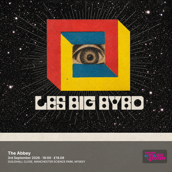 Les Big Byrd at The Abbey on 3 September 2026 gig poster