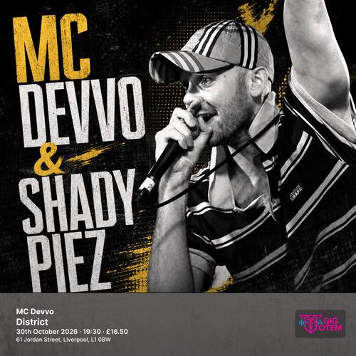 MC Devvo MC Devvo & Shady Piez at District on 30 October 2026 gig poster