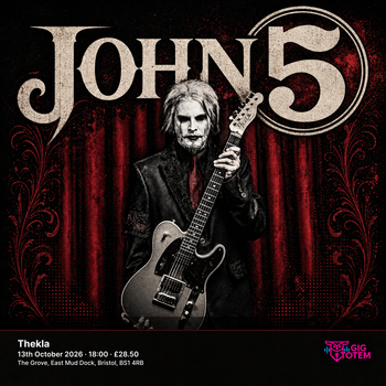John 5 at Thekla on 13 October 2026 gig poster