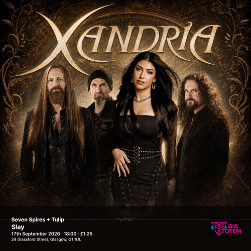 Xandria + Seven Spires + Tulip Xandria, Sevenspires at Slay on 17 September 2026 gig poster