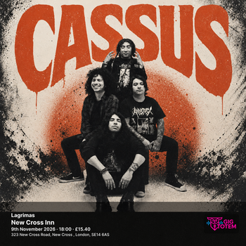Lagrimas Lagrimas L.G. Untalan, Cassus at New Cross Inn on 9 November 2026 gig poster
