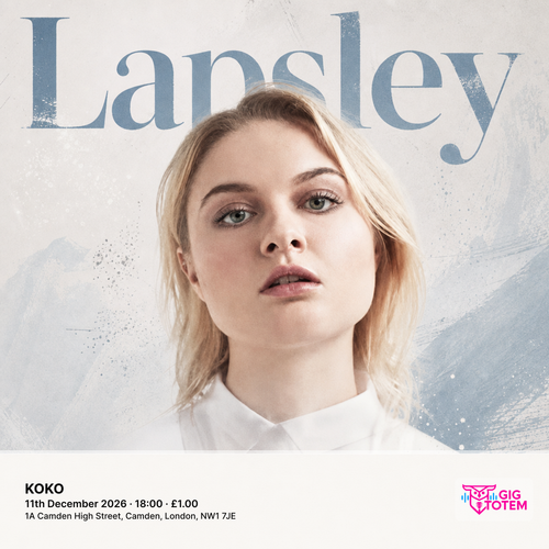 Lapsley at KOKO on 11 December 2026 gig poster