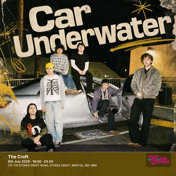Car Underwater Guillotine at The Croft on 8 July 2026 gig poster
