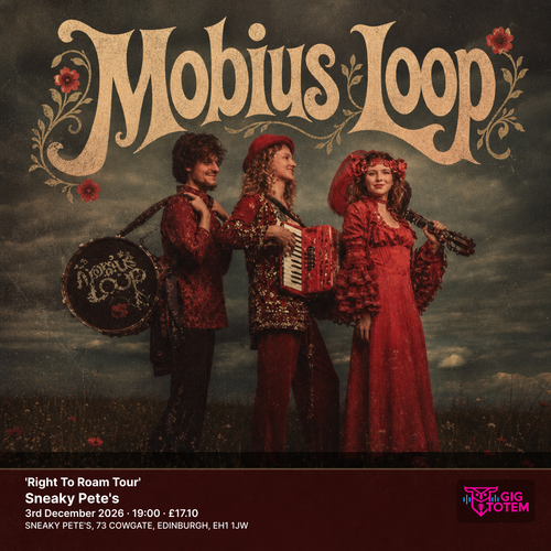 Mobius Loop - 'Right To Roam Tour' Mobius Loop at Sneaky Pete's on 3 December 2026 gig poster