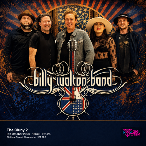 Billy Walton Band Mrs Beckett at Cluny 2 on 8 October 2026 gig poster
