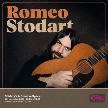 Romeo Stodart at St Mary's A Creative Space on 5 November 2026 gig poster