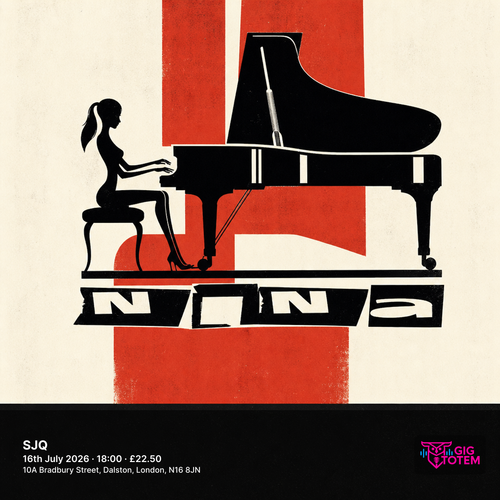 NINA at SJQ on 16 July 2026 gig poster