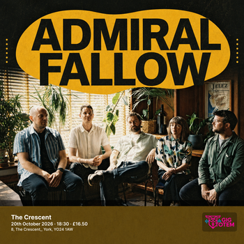 Admiral Fallow at The Crescent on 20 October 2026 gig poster