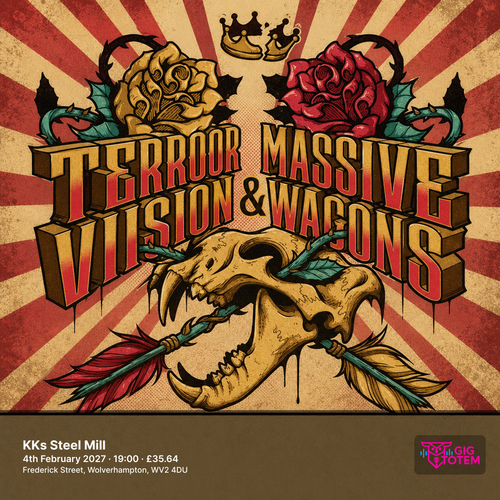 Terrorvision & Massive Wagons at KKs Steel Mill on 4 February 2027 gig poster